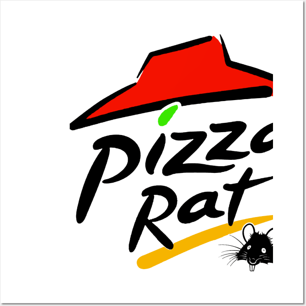 pizza rat Wall Art by corbinbacksunday